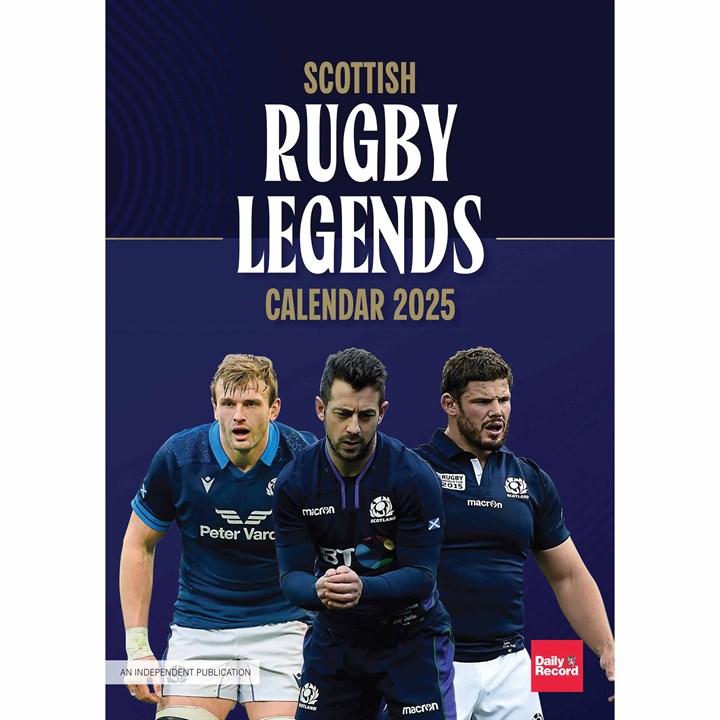 Scottish Rugby Legends A3 Calendar 2025