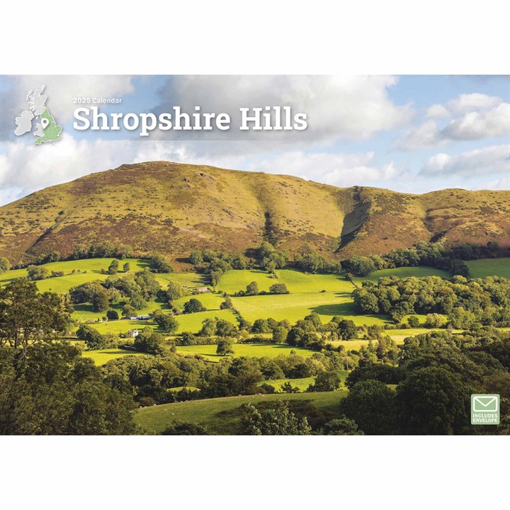 Shropshire Hills A4 Calendar 2025