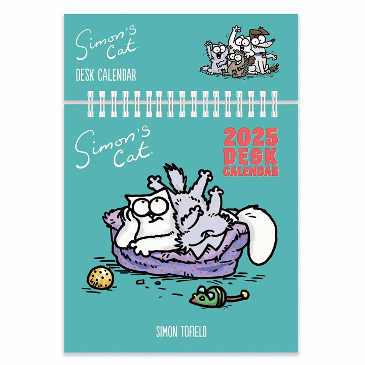 Simon's Cat Easel Desk Calendar 2025