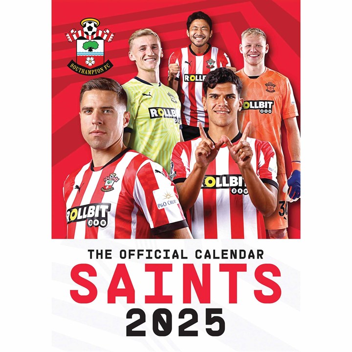 Southampton FC A3 Calendar 2025