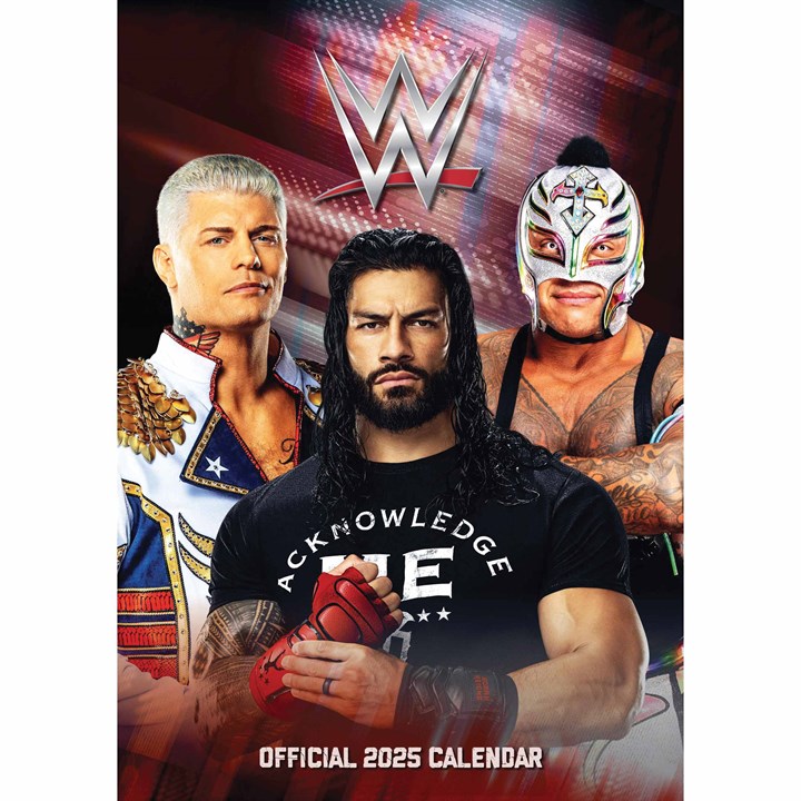 WWE, World Wrestling A3 Calendar 2025