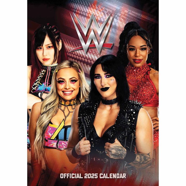 WWE, World Wrestling Women A3 Calendar 2025