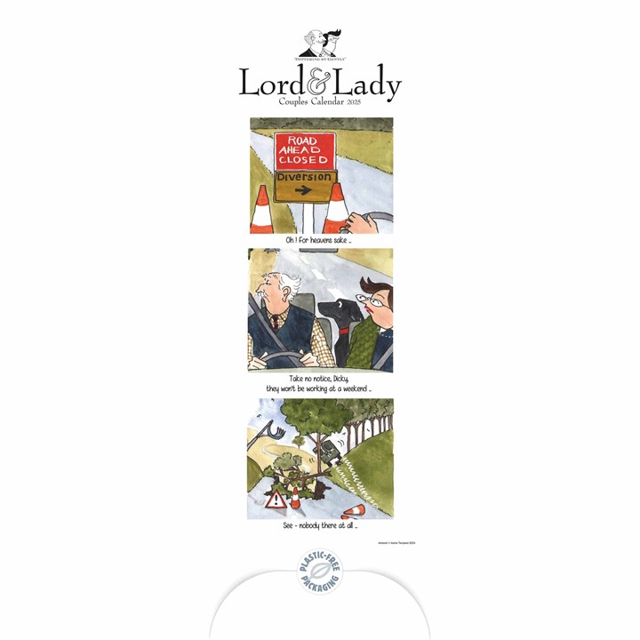 Tottering By Gently, Lord & Lady Couples Slim Planner 2025