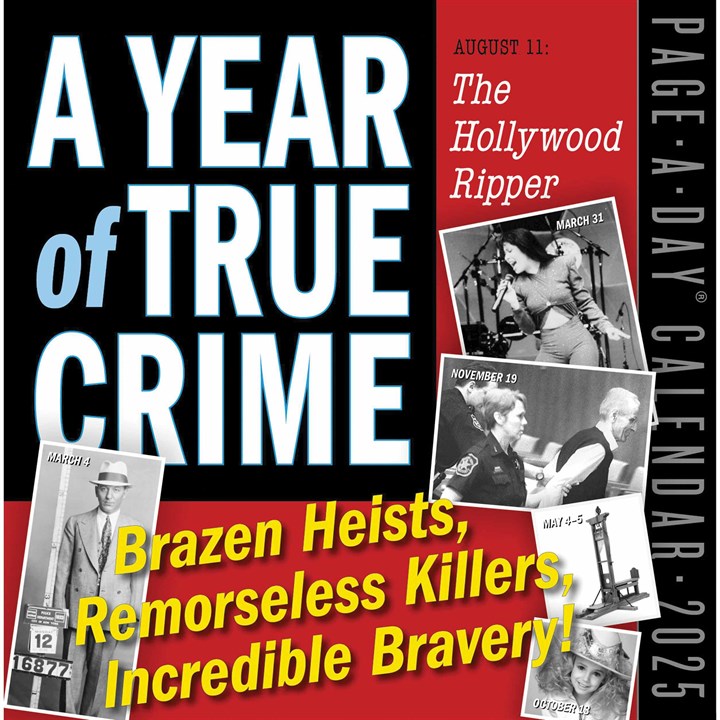 A Year of True Crime Desk Calendar 2025