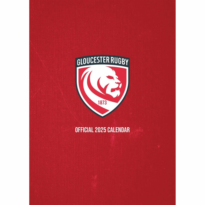 Gloucester Rugby A3 Calendar 2025