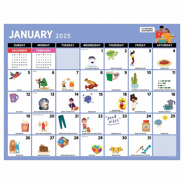 Every Day Is A Holiday Large Desk Pad 2025