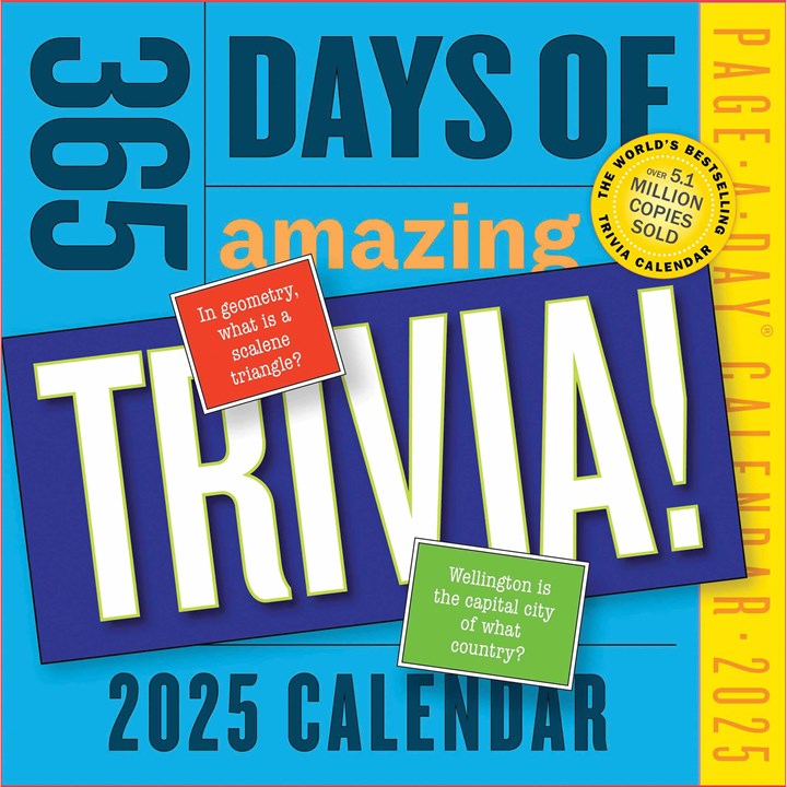 365 Days Of Amazing Trivia Desk Calendar 2025