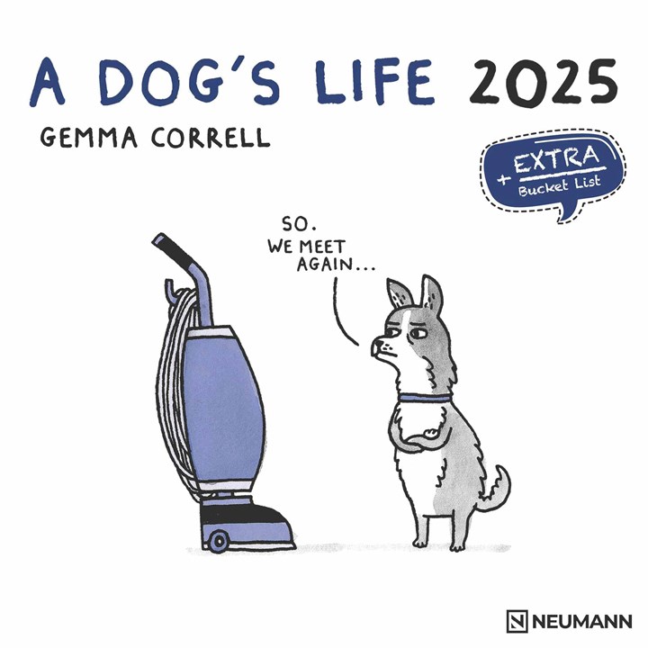 Gemma Correll, A Dog's Life Calendar 2025