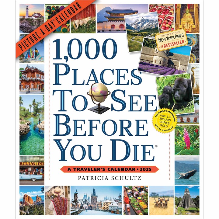 1,000 Places To See Before You Die Deluxe Calendar 2025