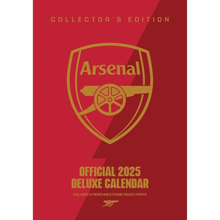 Arsenal FC Collector's Edition A3 Calendar for 2025