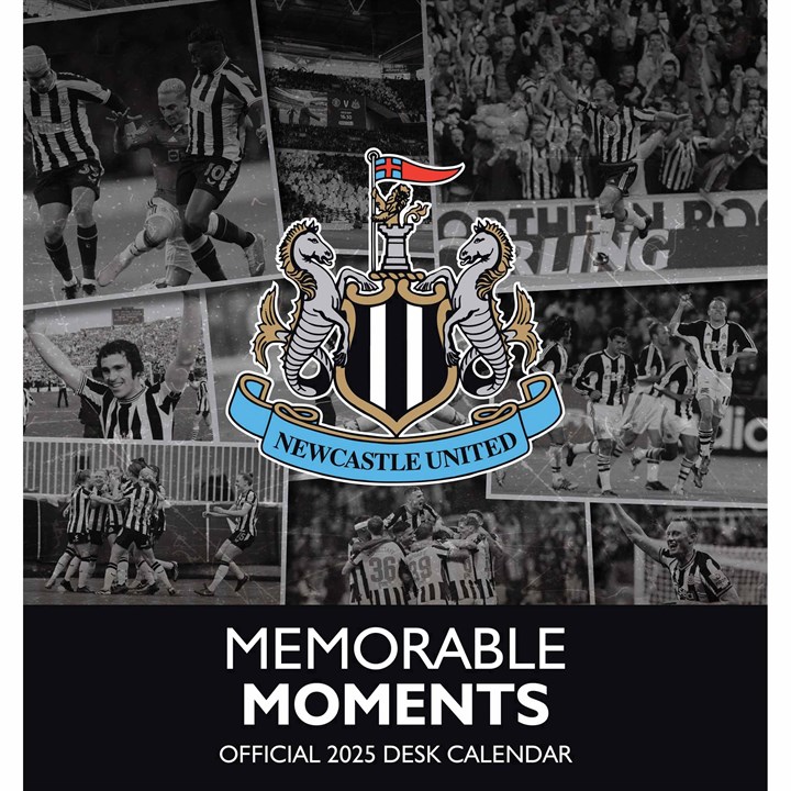 Newcastle United FC, Memorable Moments Easel Desk Calendar 2025