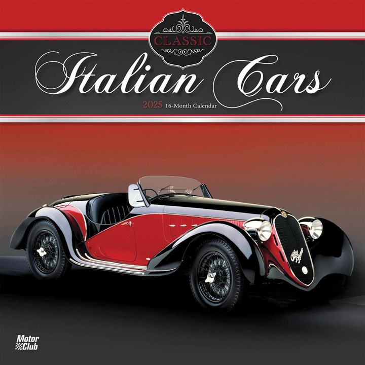 Classic Italian Cars Calendar 2025