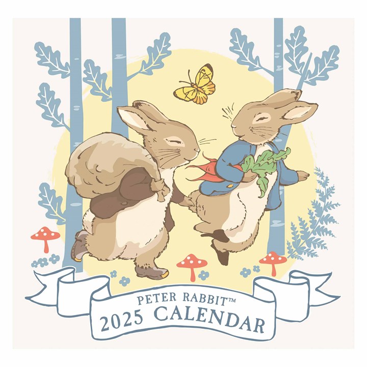 Peter Rabbit Illustrated Calendar 2025