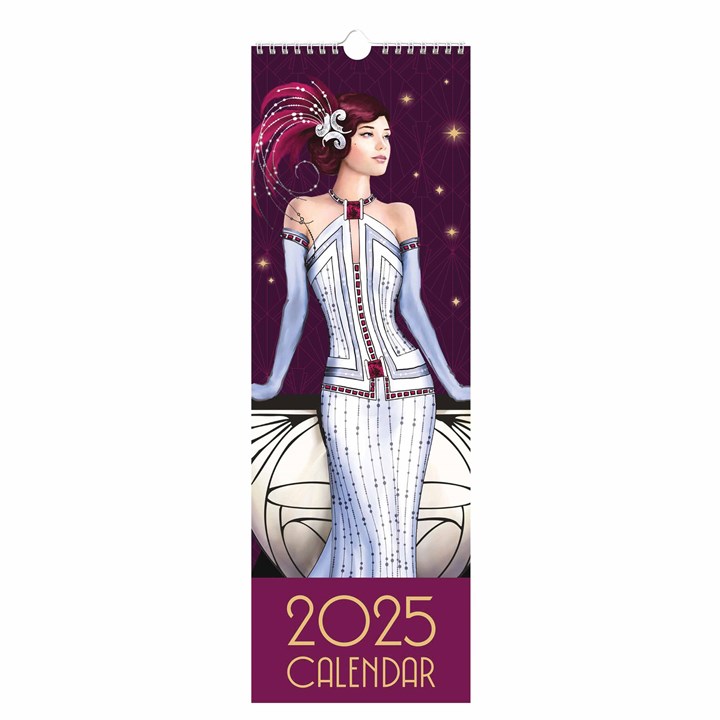 Claire Coxon Art Deco Slim Calendar 2025