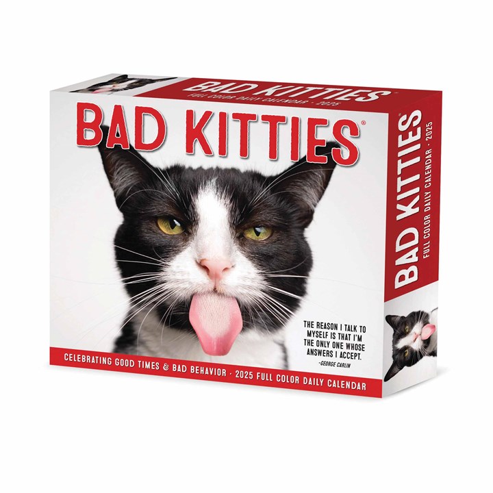 Bad Kitties Desk Calendar 2025