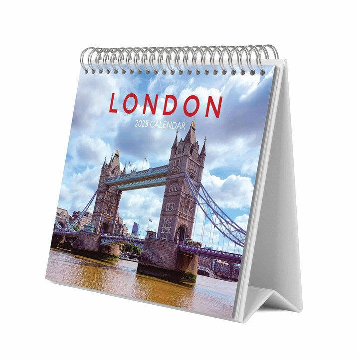 London Easel Desk Calendar 2025