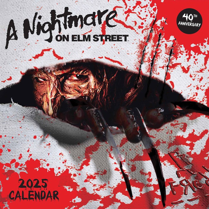 Nightmare On Elm Street Calendar 2025