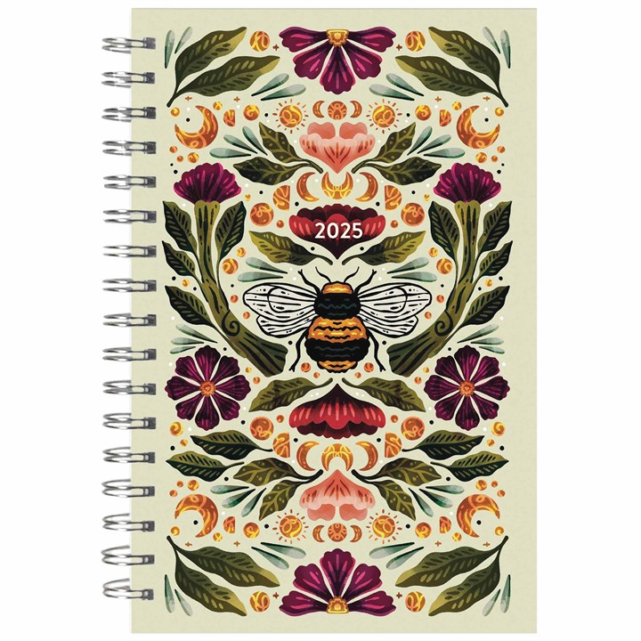 Botanical Bee A5 Diary 2025