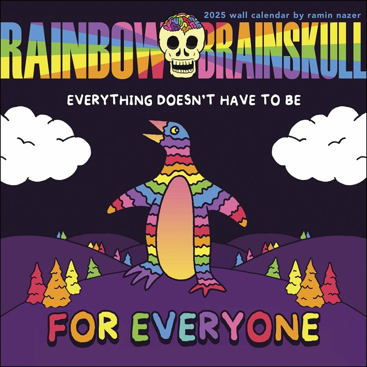 Rainbow Brainskull Calendar 2025