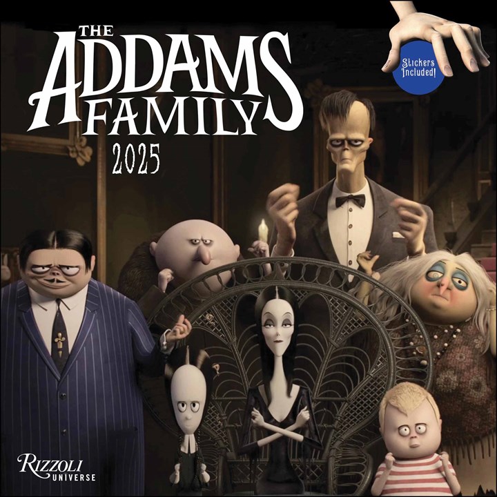 Addams Family Calendar 2025