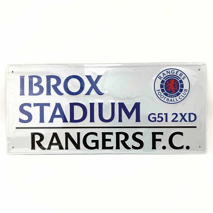 Rangers FC Street Sign