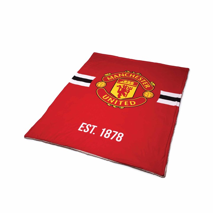 Manchester United FC Core Sherpa Blanket