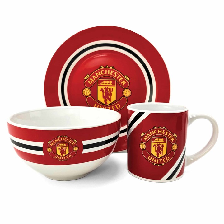 Manchester United FC Core Stripe Breakfast Set