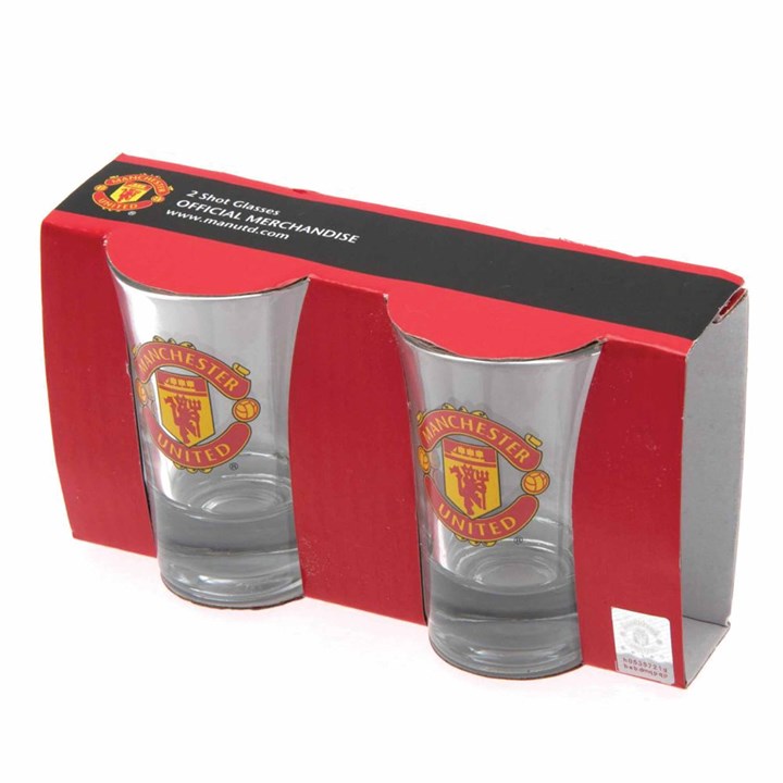 Manchester United FC 2 Pack Shot Glasses