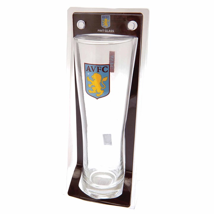 Aston Villa FC Slim Pint Glass