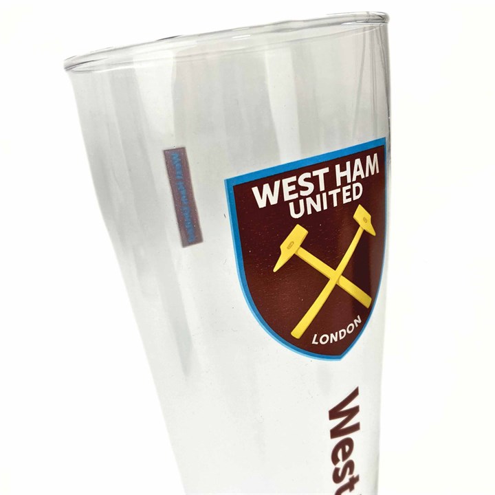 West Ham FC Slim Pint Glass