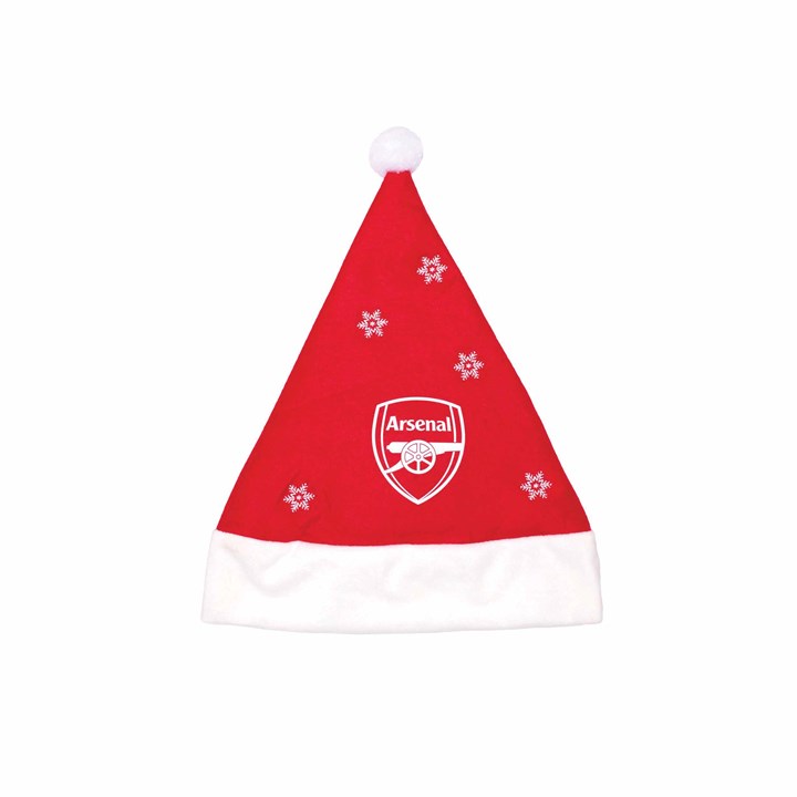 Arsenal FC Snowflake Santa Hat