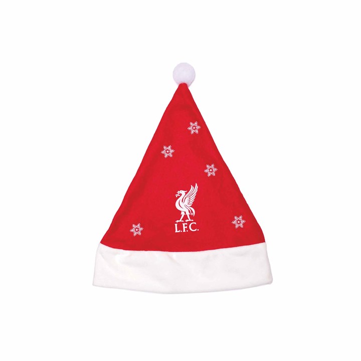 Liverpool FC Snowflake Santa Hat