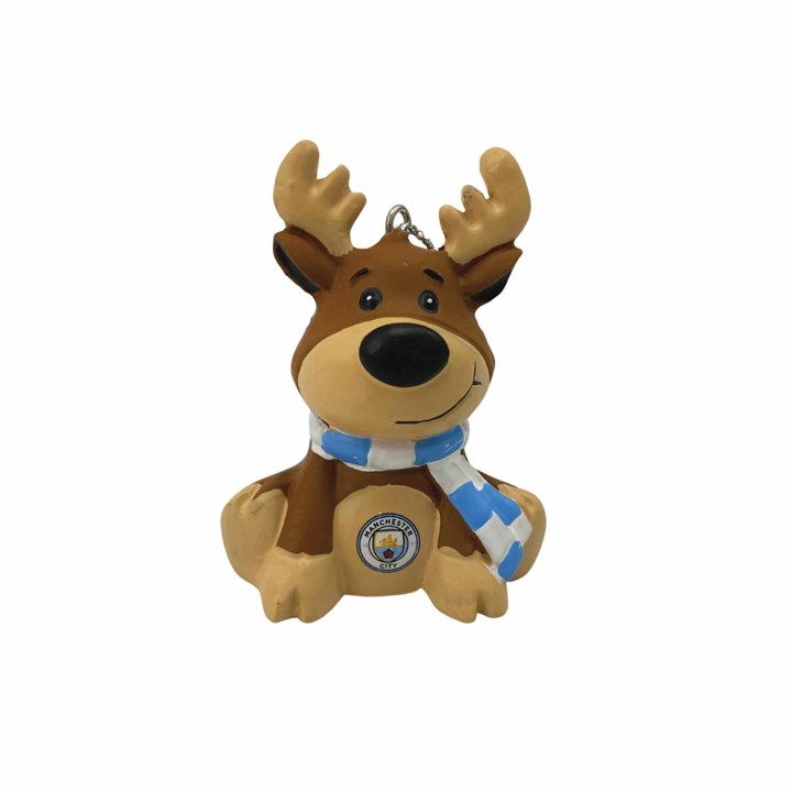 Manchester City FC Reindeer Ornament