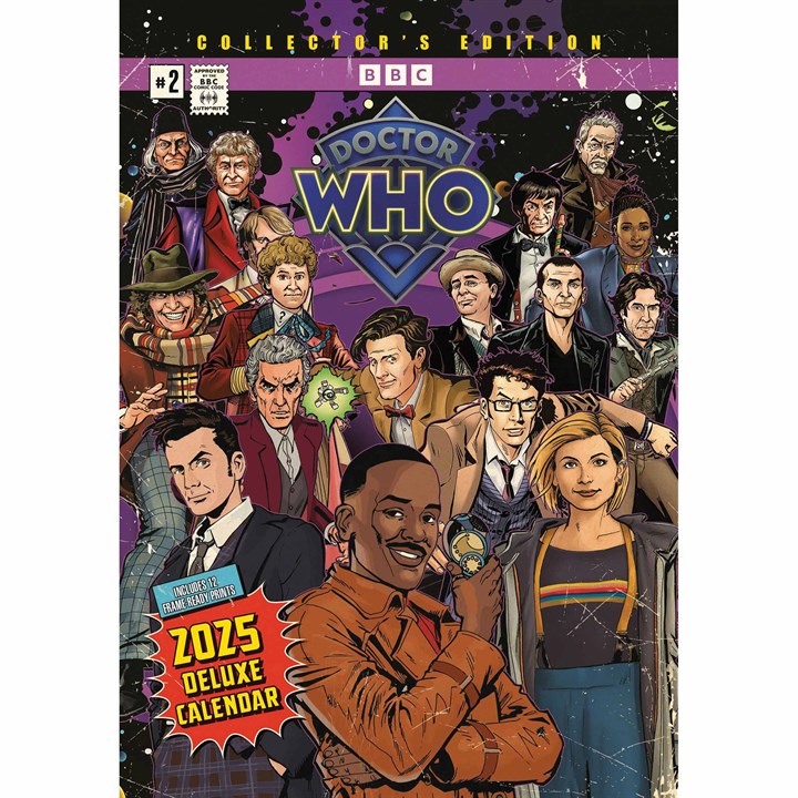 Doctor Who Collectors Edition A3 Calendar 2025