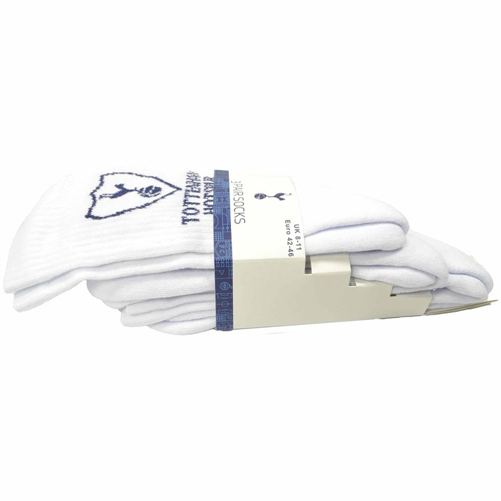 Tottenham Hotspur FC 3 Pack Sports Socks - Size 8 - 11