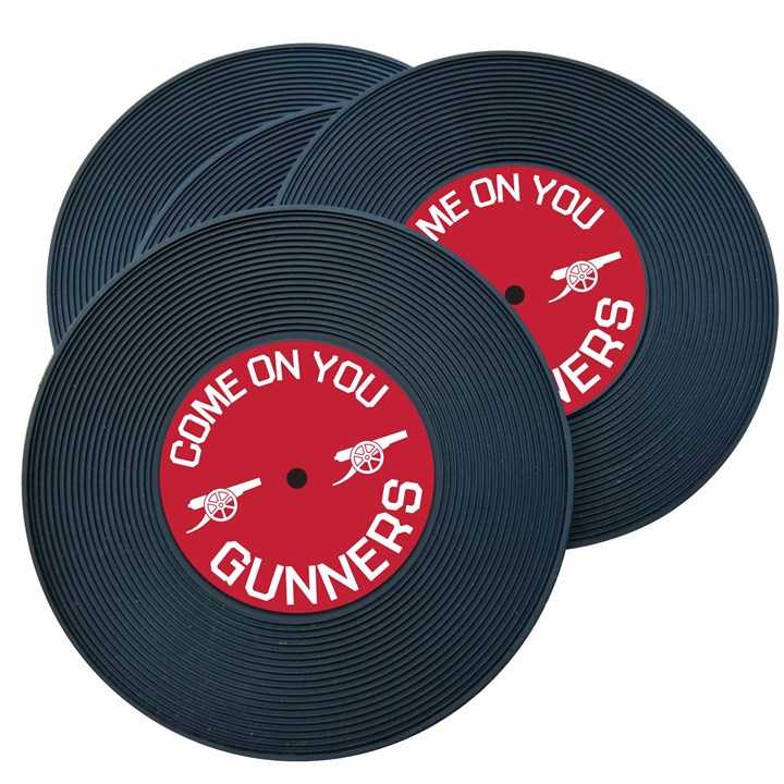 Arsenal FC 4 Pack Record Coasters