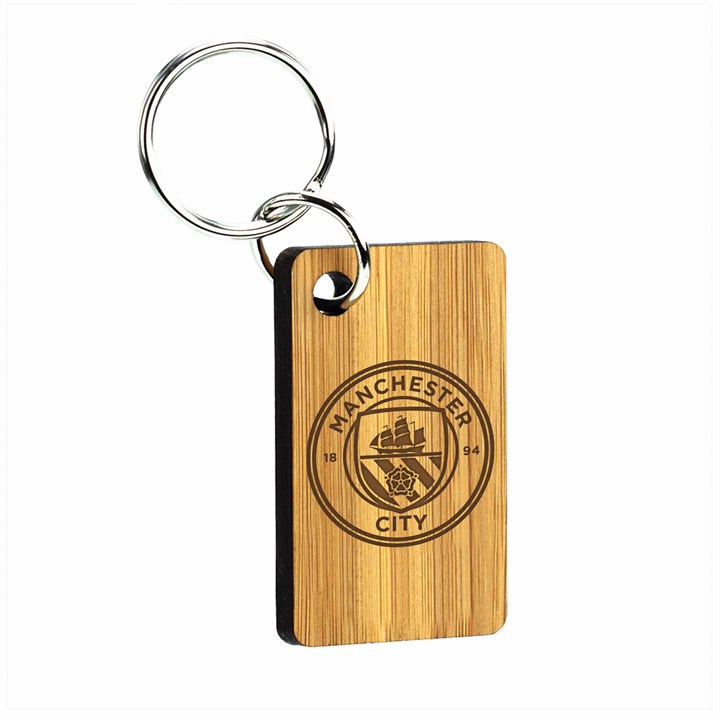 Manchester City FC Bamboo Keyring