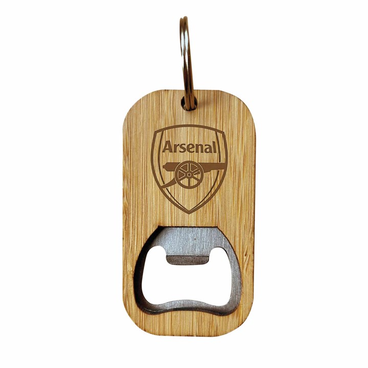 Arsenal FC Bamboo Keyring Bottle Opener