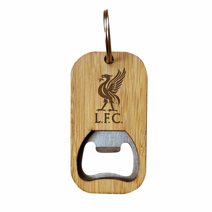 Liverpool FC Bamboo Keyring Bottle Opener