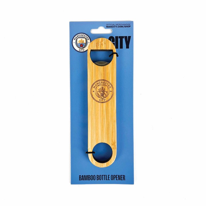 Manchester City FC Bamboo Bottle Opener