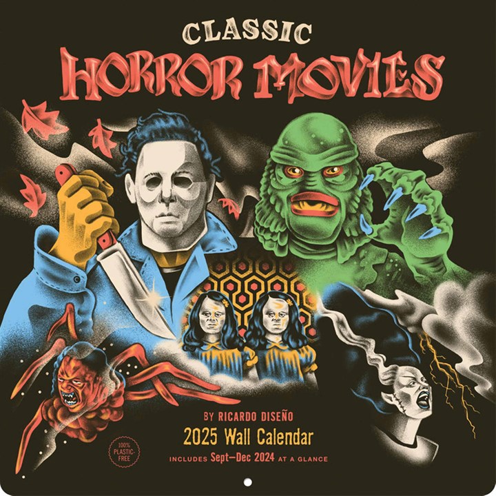 Classic Horror Movies Calendar 2025