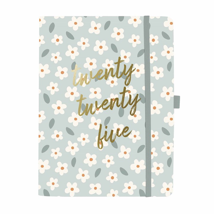 Daisy Vegan Leather A5 Diary 2025