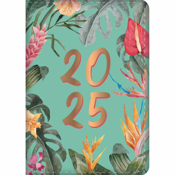 Tropical Day To View A6 Diary 2025