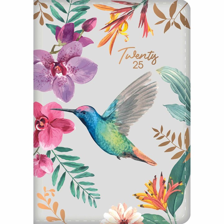 Hummingbird Tropical Day To View A6 Diary 2025