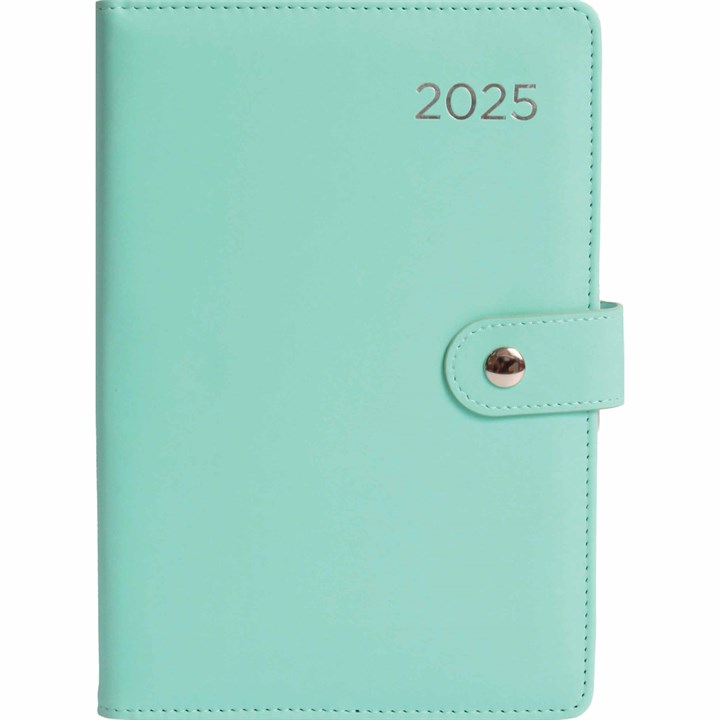 Blue, Soft-Touch Week-to-View A5 Diary & Address Book 2025