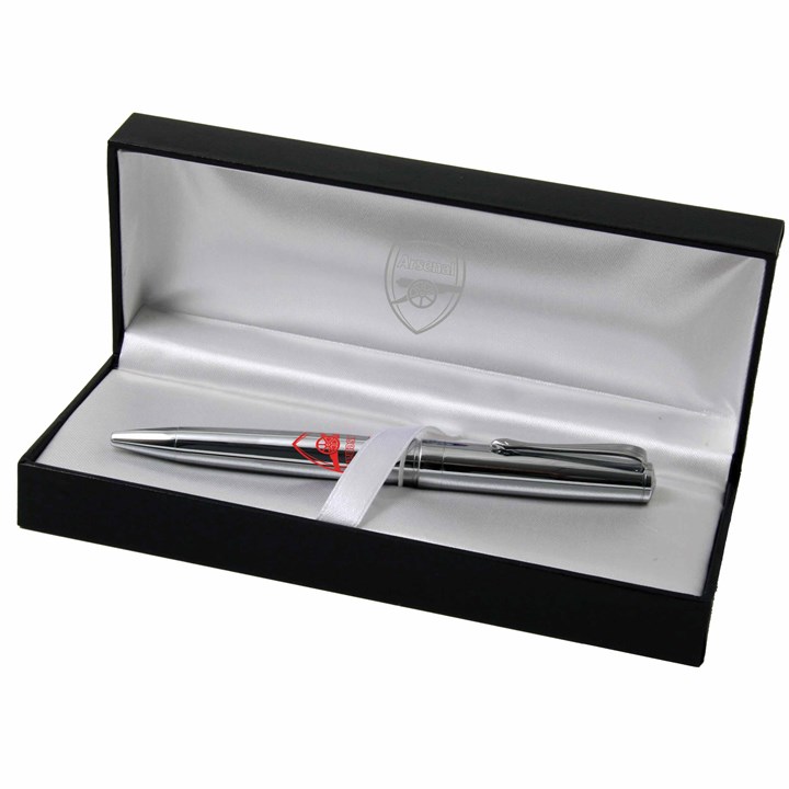 Arsenal FC Logo Chrome Pen in Gift Box