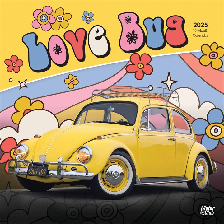 Love Bug, VW Beetle Calendar 2025