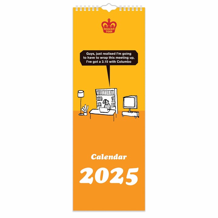 Modern Toss Slim Calendar 2025