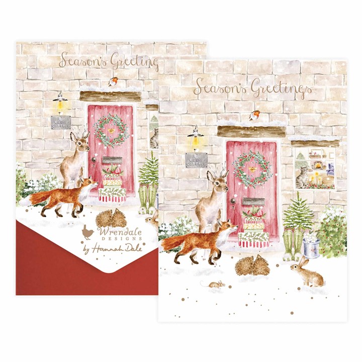 Wrendale Designs, Christmas Cottage Christmas Cards