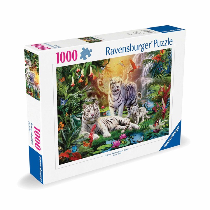 White Tiger Family Jigsaw